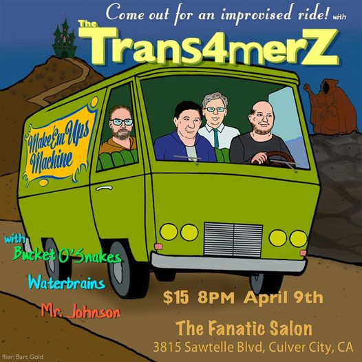 Trans4merz, improv, fanatic salon, comedy performance