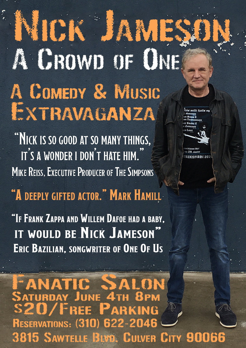Nick Jameson, A crowd of one, fanatic salon, culver city