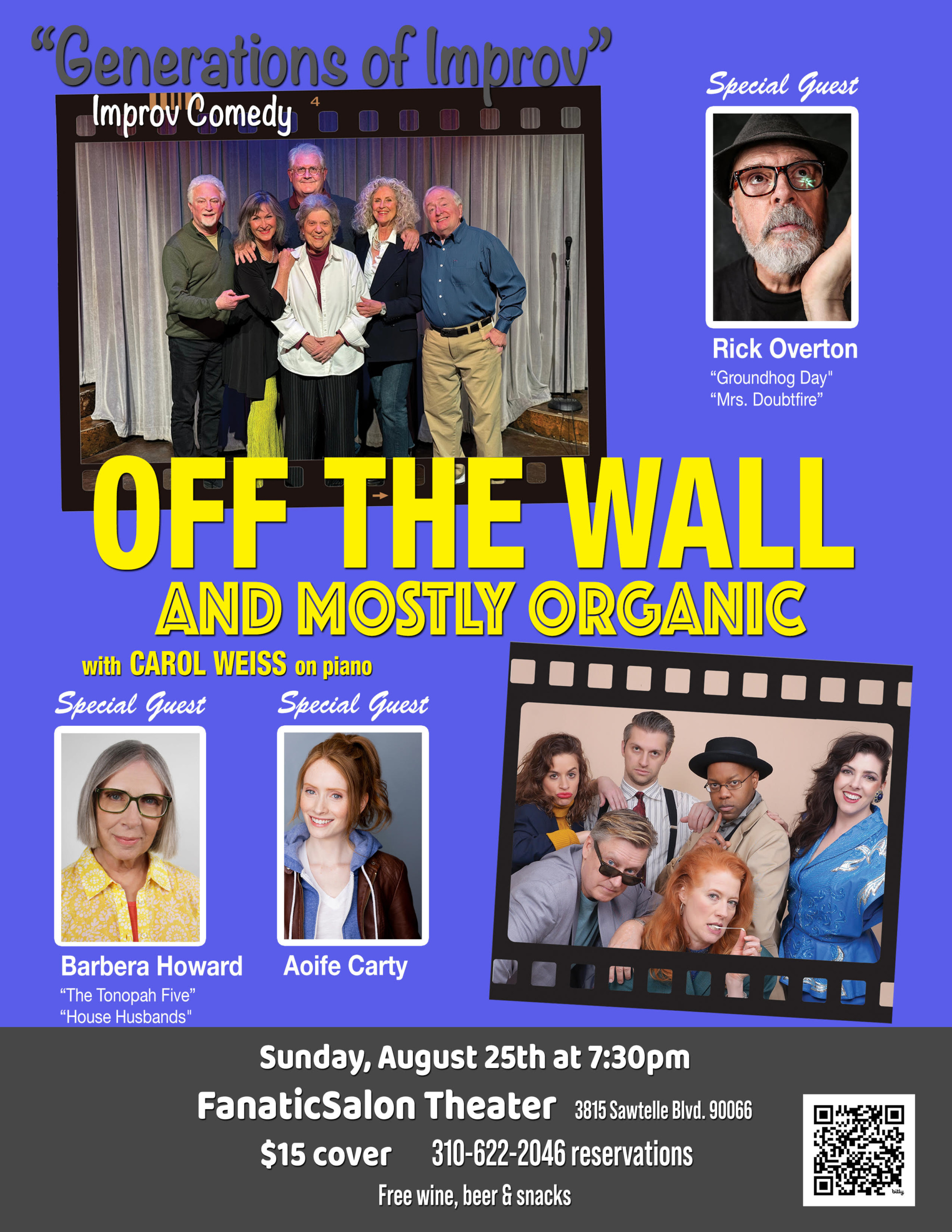 generations of improv, off the wall, fanatic salon