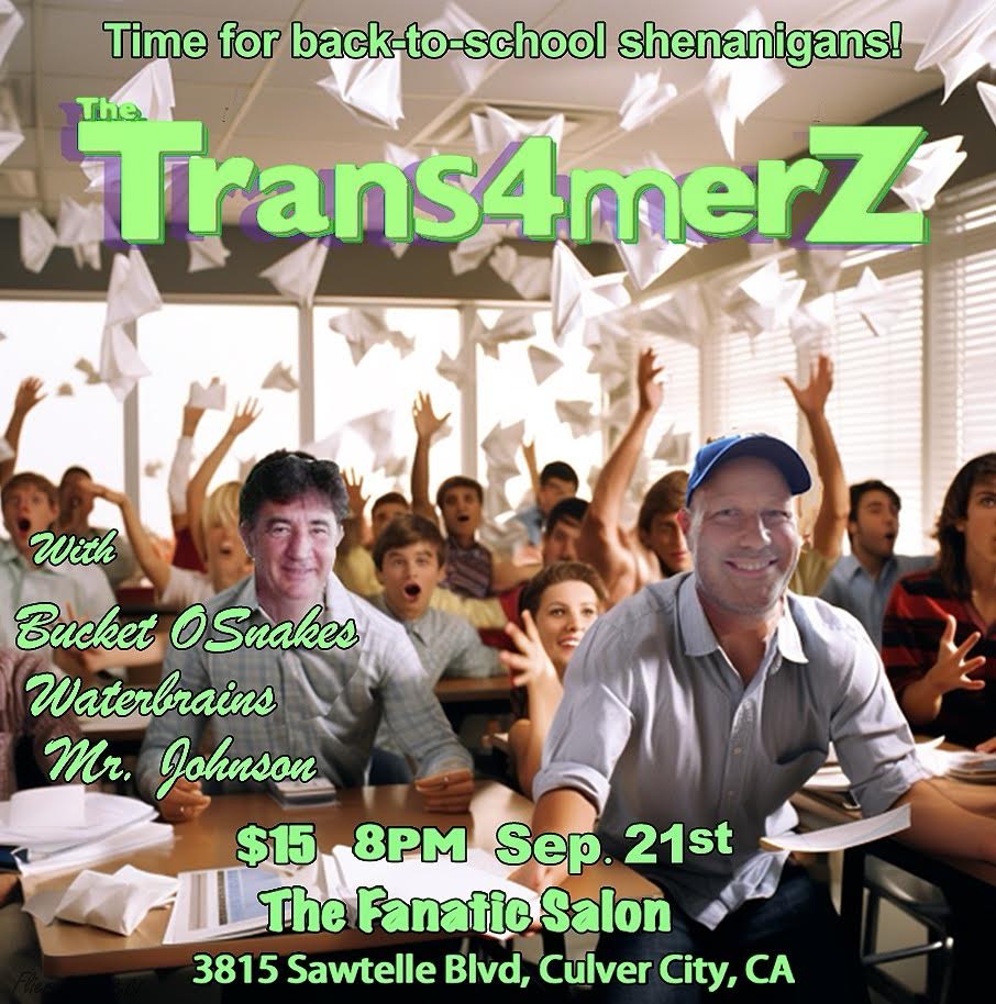 trans4merz, culver city, improv, fanatic salon