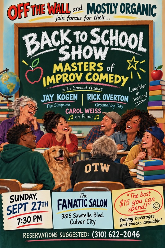 Off the Wall show flyer