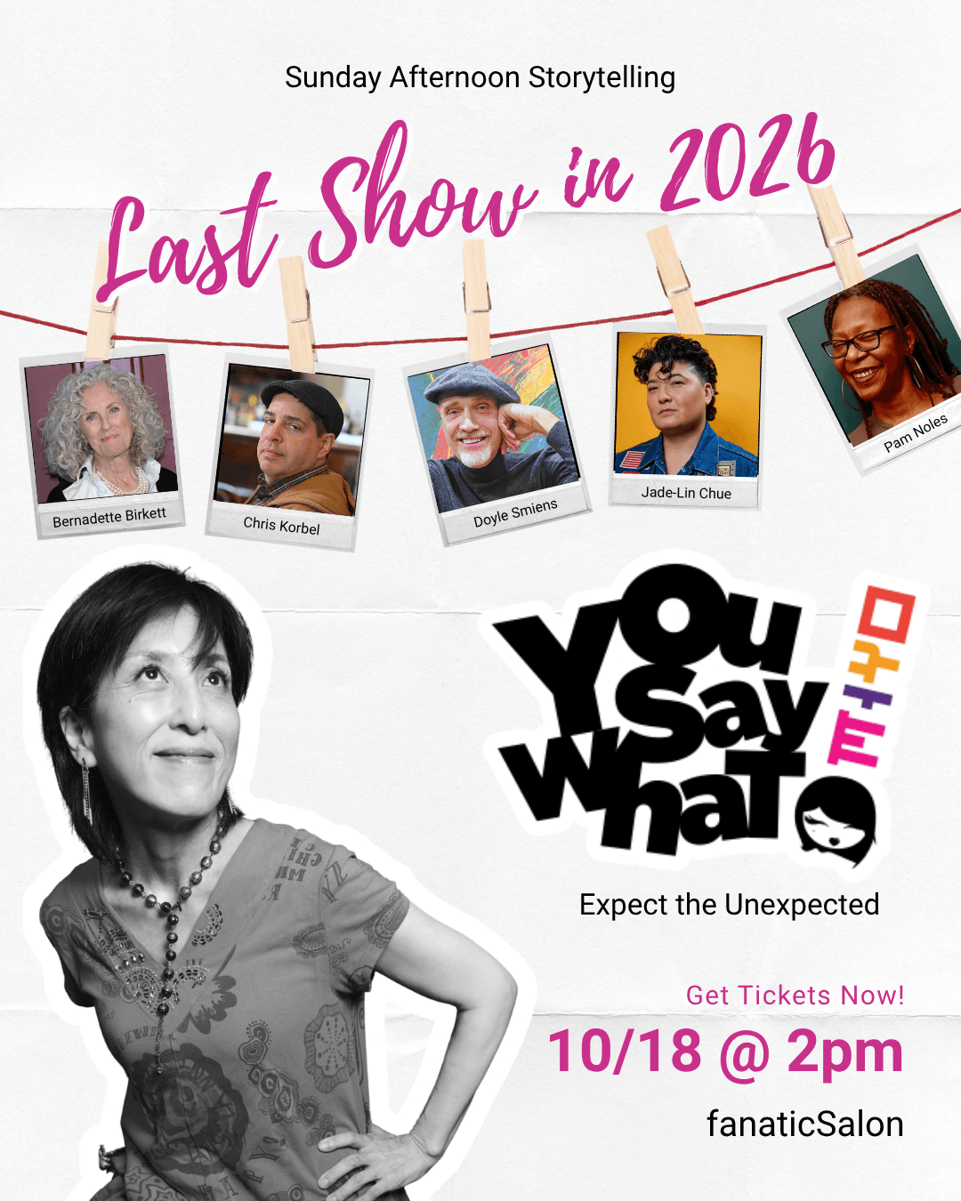 You Say What! Storytelling show 10/18