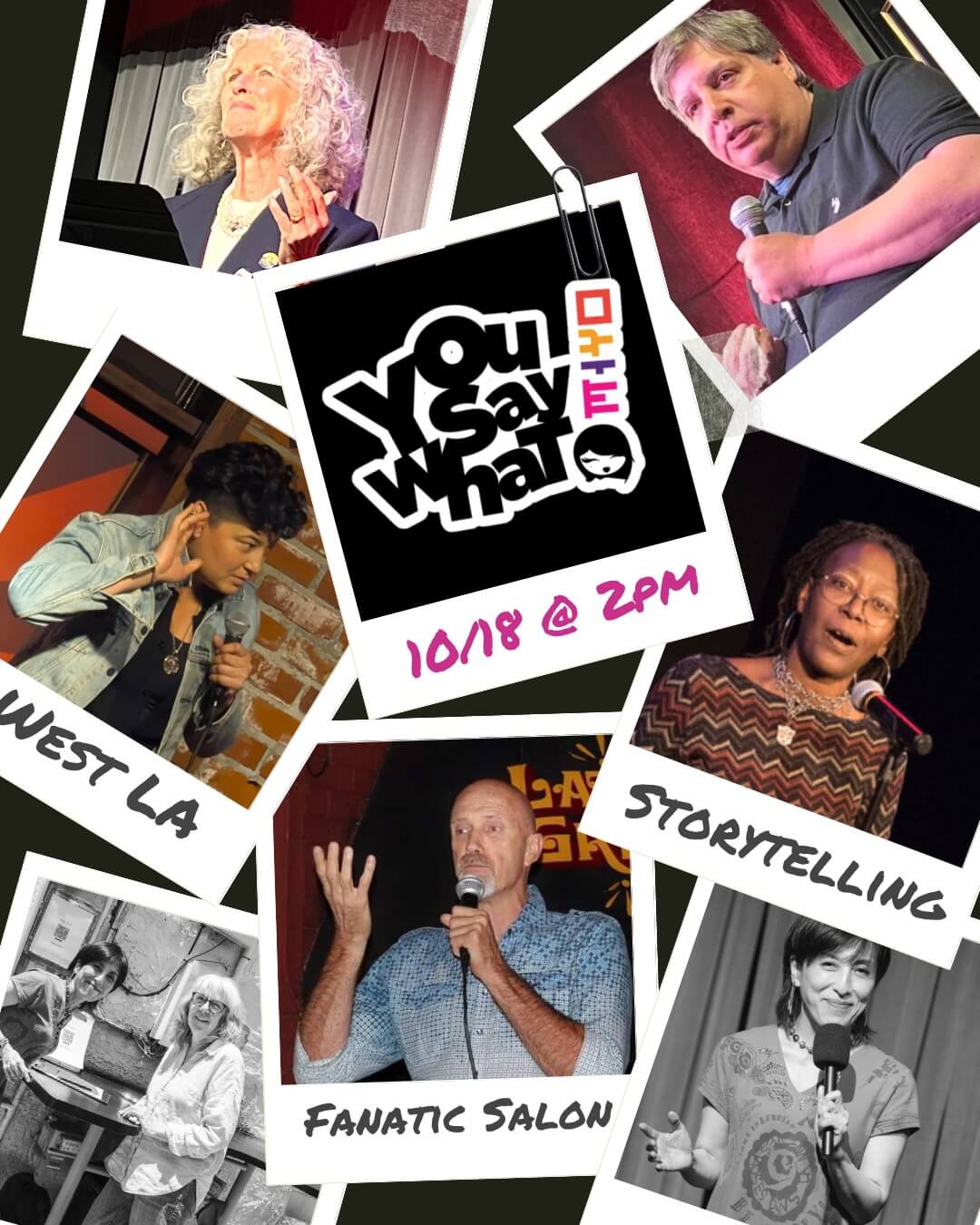 You Say What! storytelling show 10/18
